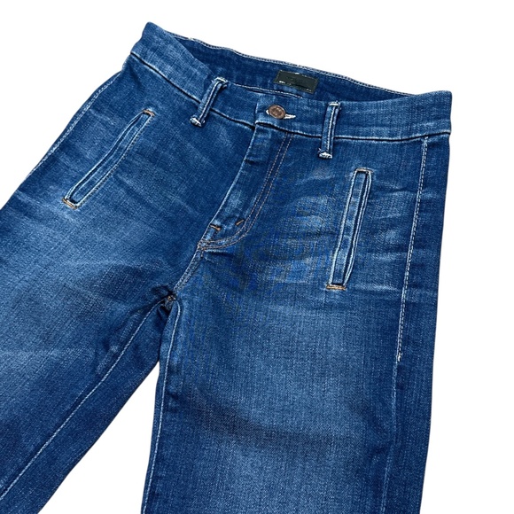 MOTHER Women's Blue Flare Jeans - Picture 3 of 11